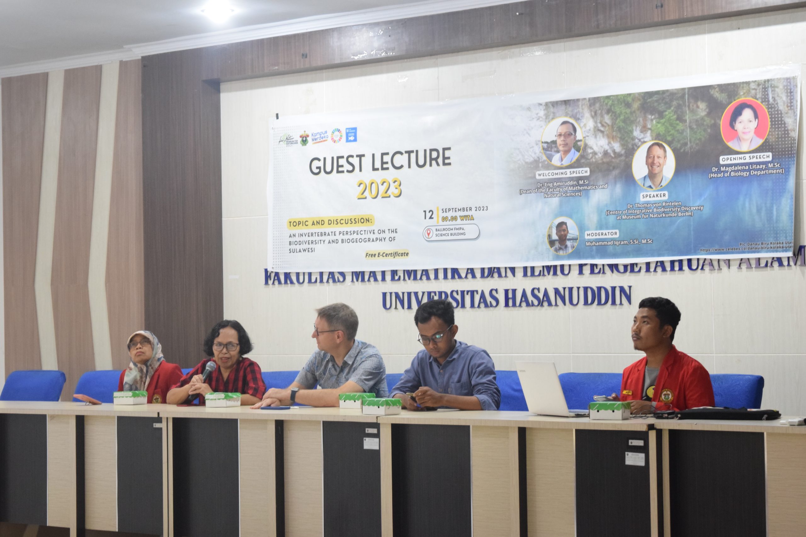 Gelar Kuliah Tamu, FMIPA Unhas Datangkan Narasumber dari Jerman.