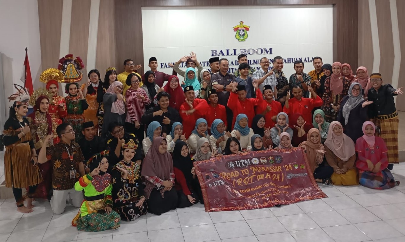 FMIPA Unhas Sambut Kunjungan dari UTM, dirangkaikan dengan Perkenalan Budaya.