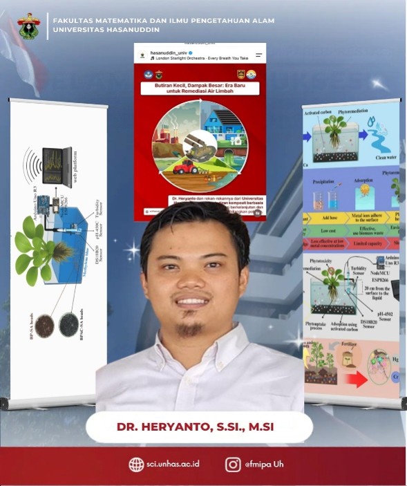 Combining Activated Carbon, Water Hyacinth, and IoT, a Physics Professor at Unhas Presents an Innovative Water Treatment Solution
